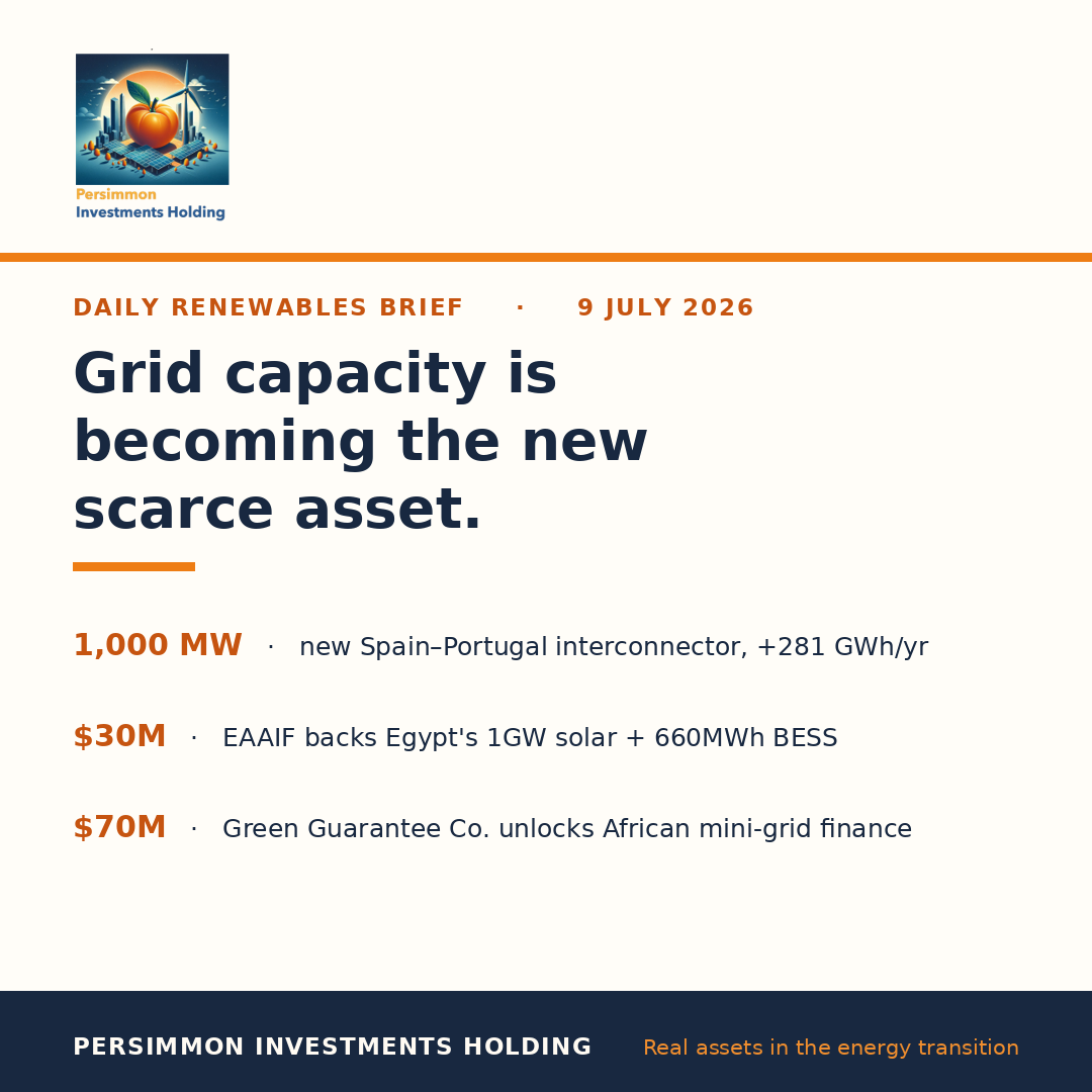 Grid capacity is becoming the new scarce asset.