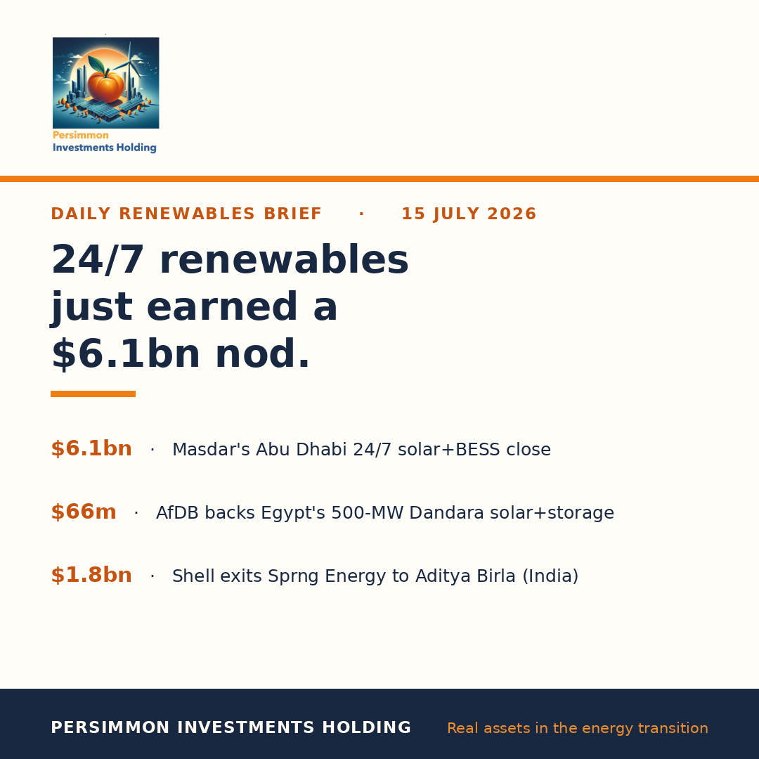 24/7 renewables just earned a $6.1bn nod.